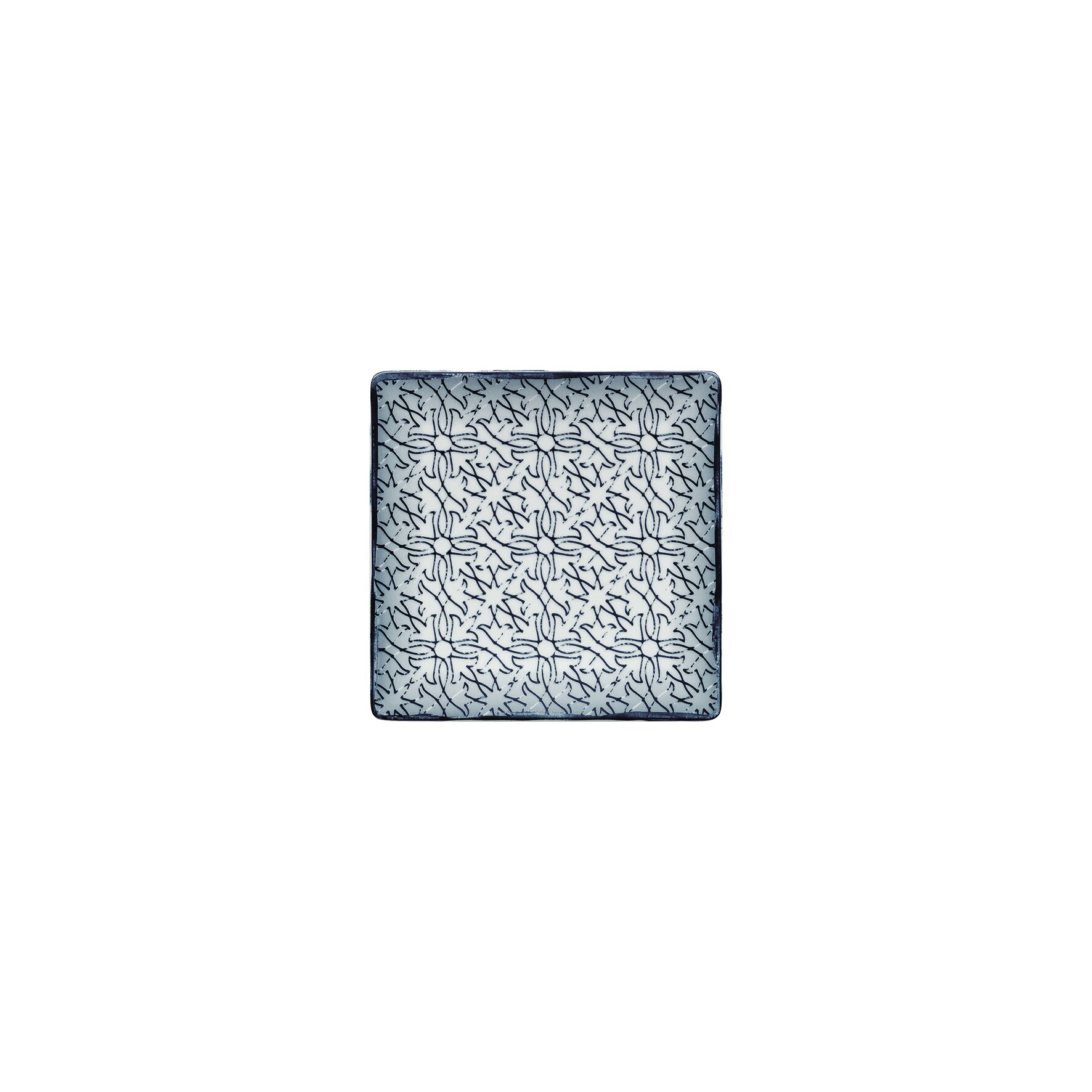 Shabby Chic, Coupteller halbtief eckig 120 x 120 mm Dekor 6