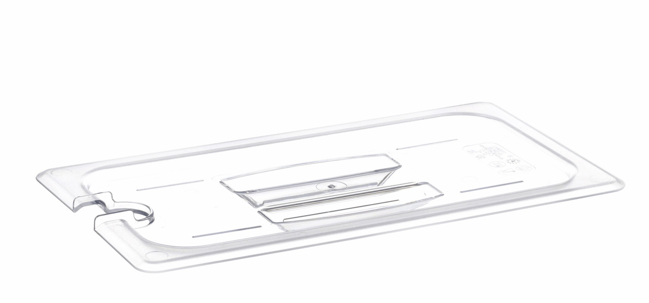 GN-Deckel, GN 1/3, 325 x 176 mm, mit Griff, Polycarbonat transparent