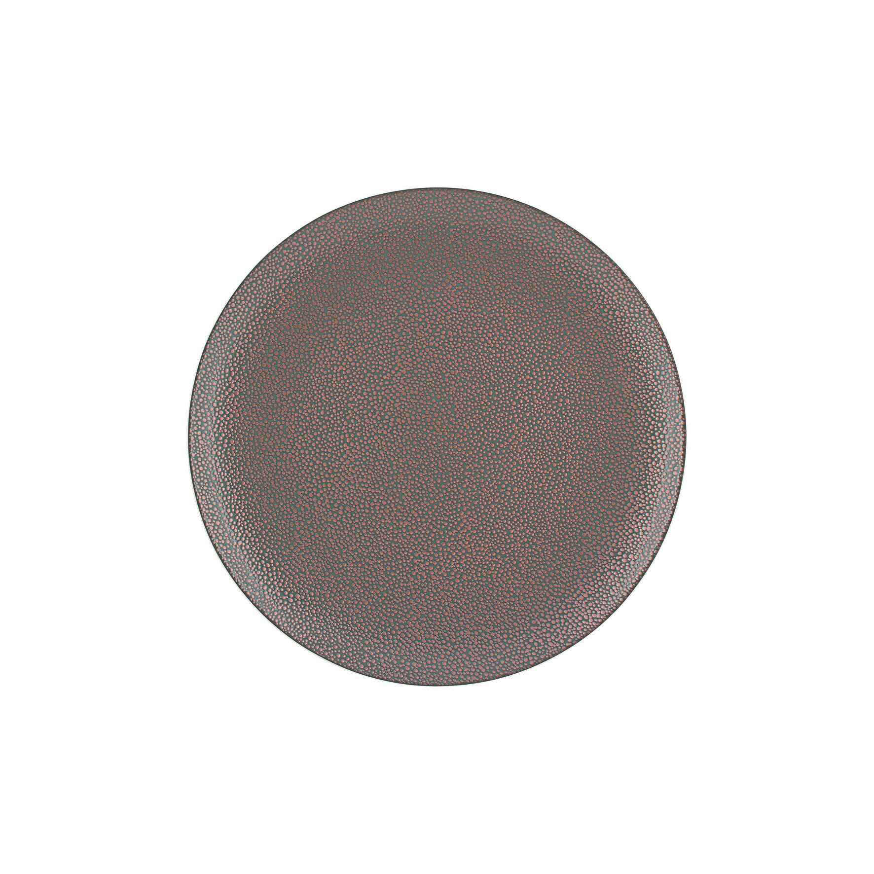 Pearls, Coupteller flach rund ø 240 mm metallic copper
